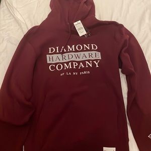 Diamond Supply Co. Maroon Hoodie